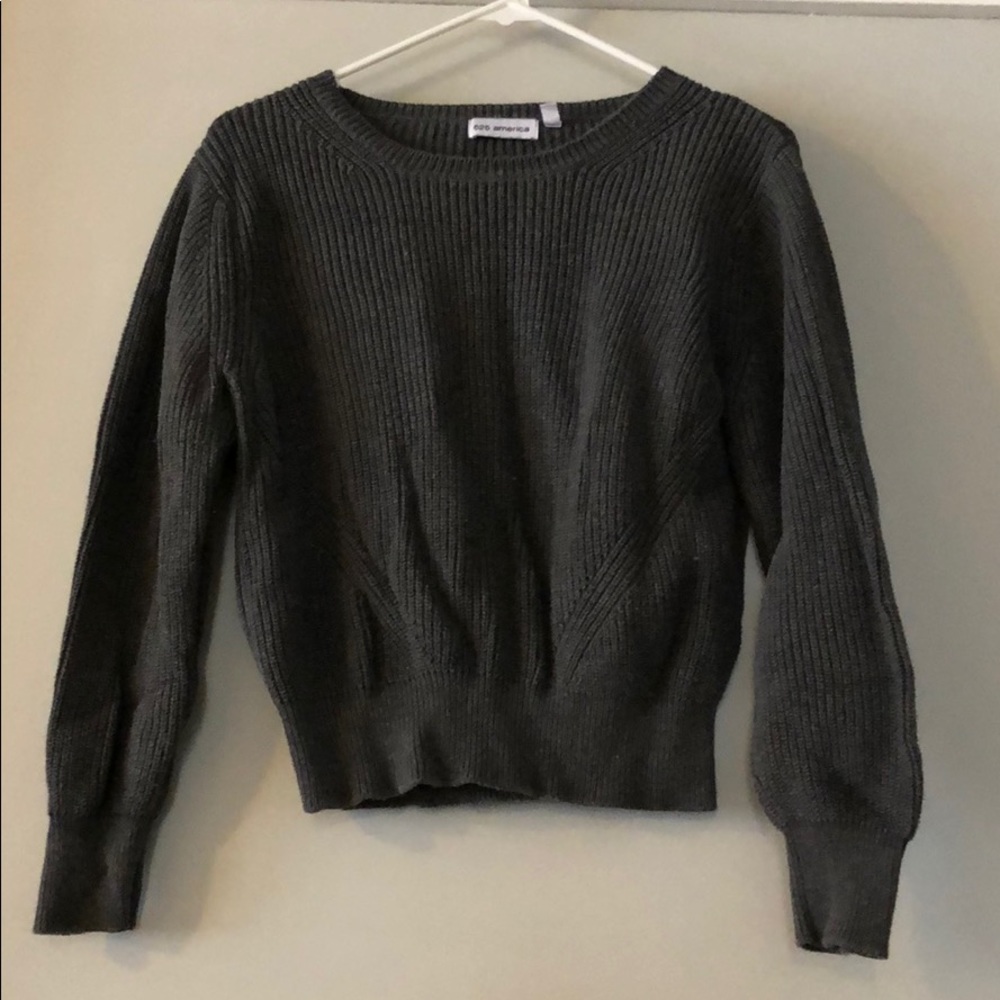 Cropped Knit Sweater